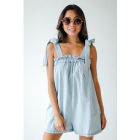 On Discount ● Sweet To Me Denim Romper ● Dress Up