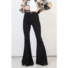 Reagan Black Flare Jeans ● Dress Up Sales
