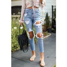 Lainey Distressed Mom Jeans ● Dress Up Sales