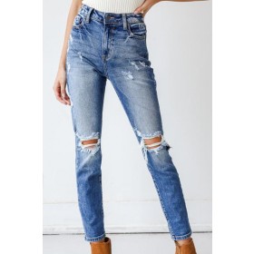 Caroline Distressed Mom Jeans ● Dress Up Sales