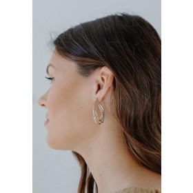On Discount ● Carly Gold Statement Earrings ● Dress Up