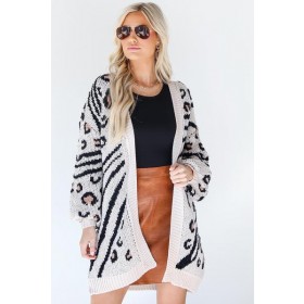 On Discount ● Earn Your Spot Leopard Sweater Cardigan ● Dress Up