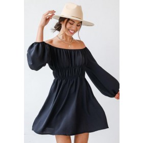 On Discount ● Chance For Us Off-The-Shoulder Dress ● Dress Up