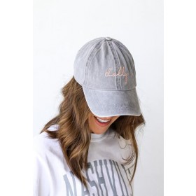 Dolly Script Embroidered Hat ● Dress Up Sales