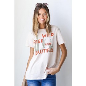 Wild Free And Beautiful Graphic Tee ● Dress Up Sales