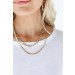 On Discount ● Stella Gold Layered Chain Necklace ● Dress Up - 2