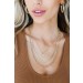 On Discount ● Becca Gold Layered Necklace ● Dress Up - 0