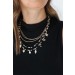 On Discount ● Isabella Beaded Layered Necklace ● Dress Up - 0