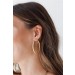 On Discount ● Kayla Gold Twisted Medium Hoop Earrings ● Dress Up - 2