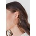 On Discount ● Kayla Gold Twisted Large Hoop Earrings ● Dress Up - 0