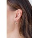 On Discount ● Lainey Gold Textured Mini Hoop Earrings ● Dress Up - 0