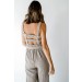 On Discount ● Take Me Out Linen Jumpsuit ● Dress Up - 2