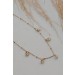 On Discount ● Elaine Gold Beaded Flower Necklace ● Dress Up - 3