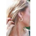 On Discount ● Nora Gold Twisted Hoop Earrings ● Dress Up - 0