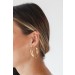 On Discount ● Heidi Gold Double Hoop Earrings ● Dress Up - 0