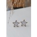 On Discount ● Emmie White Star Stud Earrings ● Dress Up - 3