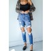 Gracie Distressed Skinny Jeans ● Dress Up Sales - 0