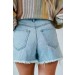 Sloane Distressed Denim Shorts ● Dress Up Sales - 3
