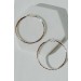 On Discount ● Emma Gold Textured Hoop Earrings ● Dress Up - 3