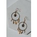 On Discount ● Amber Beaded Drop Earrings ● Dress Up - 4