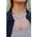On Discount ● Brynn Gold Cross Layered Necklace ● Dress Up - 1