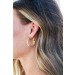 On Discount ● Sabrina Gold Hoop Earrings ● Dress Up - 1