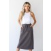Kickin' It Drawstring Midi Skirt ● Dress Up Sales - 5