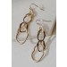 On Discount ● Marisa Gold Chainlink Drop Earrings ● Dress Up - 3