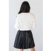 She's Irresistible Pleated Faux Leather Skirt ● Dress Up Sales - 4