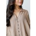 On Discount ● Looking Up Linen Button-Up Blouse ● Dress Up - 5