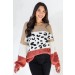 On Discount ● Roam Free Leopard Color Block Sweater ● Dress Up - 0