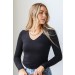 Ashley V-Neck Jersey Knit Top ● Dress Up Sales - 0
