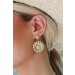 On Discount ● Lauren Gold Flower Drop Earrings ● Dress Up - 2