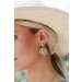 On Discount ● Lauren Gold Flower Drop Earrings ● Dress Up - 0