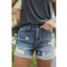 On Discount ● Harlow Distressed Denim Shorts ● Dress Up - 1