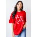 On Discount ● Red Glory Glory Script Tee ● Dress Up - 4