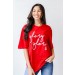 On Discount ● Red Glory Glory Script Tee ● Dress Up - 1