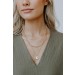 On Discount ● Olivia Gold Layered Necklace ● Dress Up - 0