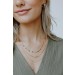 On Discount ● Lola Gold Layered Chain Necklace ● Dress Up - 2