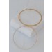 On Discount ● Madison Gold Textured Large Hoop Earrings ● Dress Up - 1