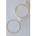 On Discount ● Madison Gold Textured Large Hoop Earrings ● Dress Up - 3