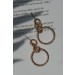 On Discount ● Brianna Gold Chainlink Drop Earrings ● Dress Up - 1