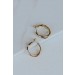 On Discount ● Brielle Gold Twisted Hoop Earrings ● Dress Up - 3