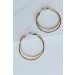 On Discount ● Everly Gold Double Hoop Earrings ● Dress Up - 1