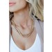 On Discount ● Callie Gold Layered Chain Necklace ● Dress Up - 2