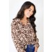 On Discount ● Got The Drama Leopard Blouse ● Dress Up - 5