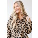 On Discount ● Snuggle Up Leopard Quarter Zip Pullover ● Dress Up - 1