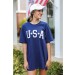 On Discount ● USA Star Graphic Tee ● Dress Up - 0