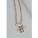 On Discount ● Star + Moon Gold Charm Necklace ● Dress Up - 3