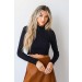 On Discount ● All About Basics Mock Neck Crop Top ● Dress Up - 2